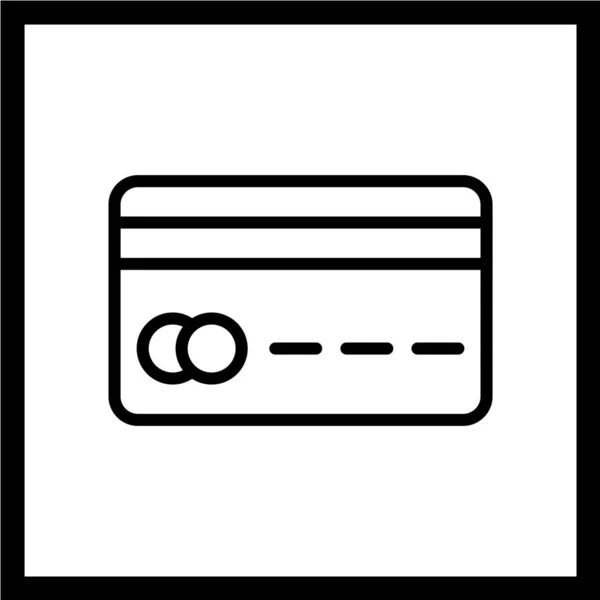 Creditcardpictogram Vectorillustratie — Stockvector