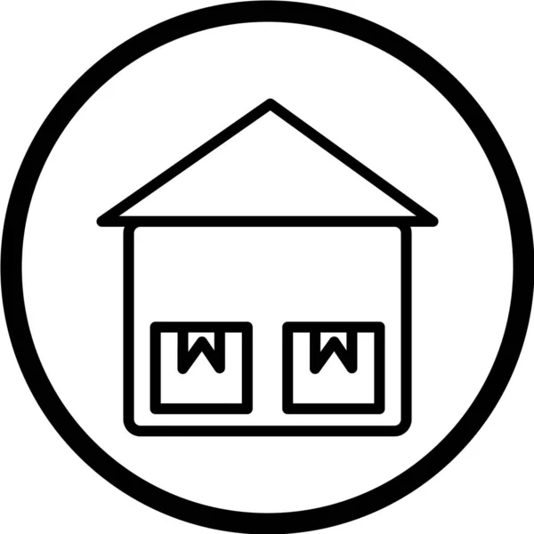 Ilustracja Wektorowa Ikony Domu — Wektor stockowy