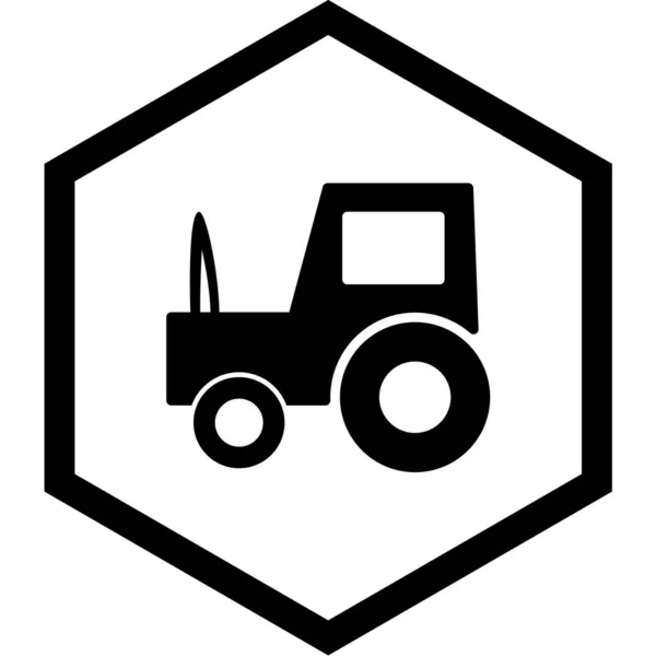 Truck Vector Lijn Pictogram — Stockvector
