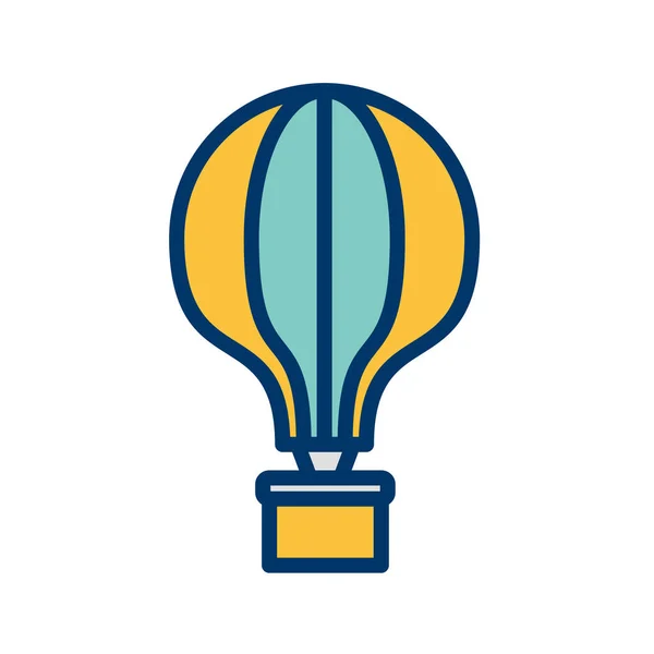 Hot Air Balloon Vector Icon — Stock Vector