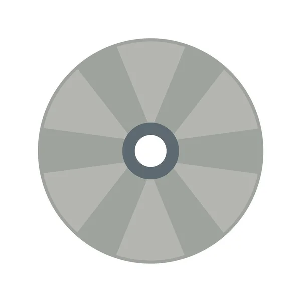 Icône Plate Multimédia Isolée Sur Fond Blanc — Image vectorielle