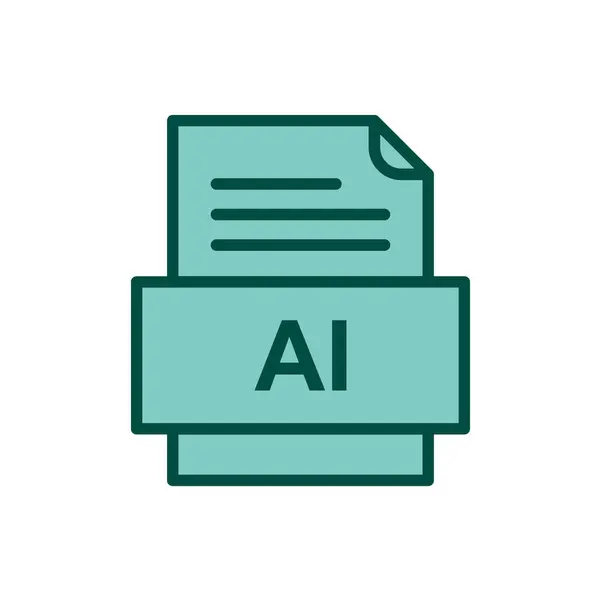 Icon Dateiformat Vektorillustration — Stockvektor