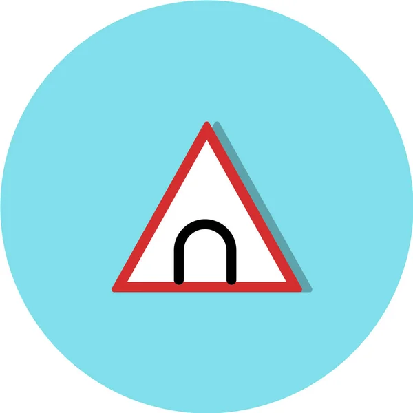 Иконка Дорожного Знака Векторная Иллюстрация — стоковый вектор
