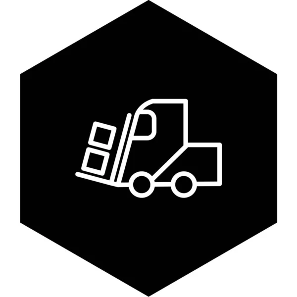 Lkw Ikone Vektor Illustration — Stockvektor