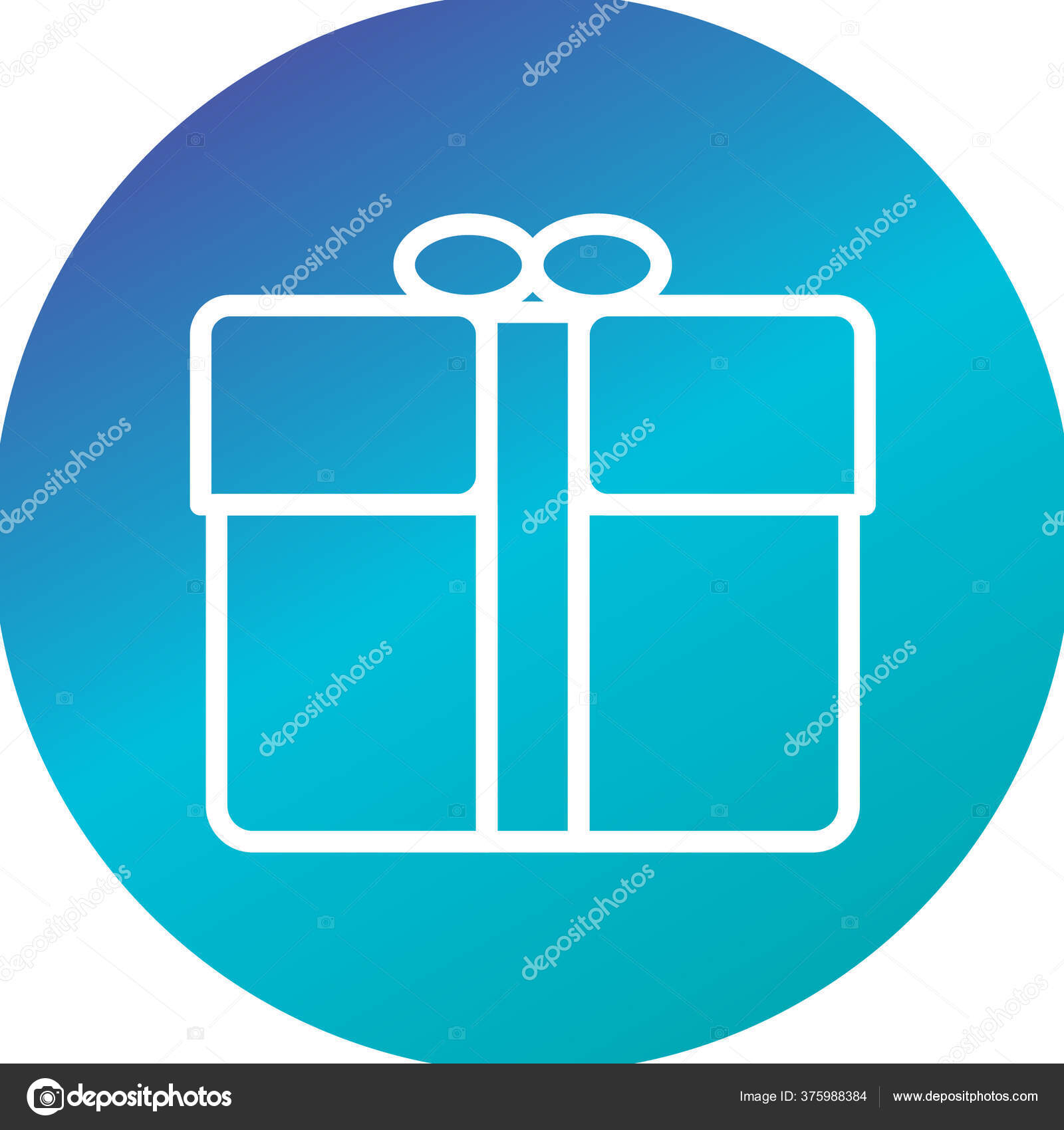 Ikon Kotak Hadiah Ilustrasi Vektor Stok Vektor C Iyikon 375988384