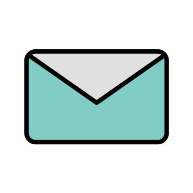 Zarf harfinin vektör illüstrasyonu 