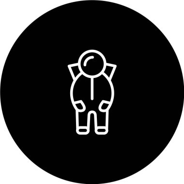 Modern çizgi film simgesinin vektör illüstrasyonu