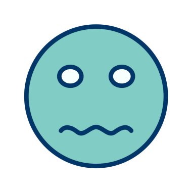 Moda Biçimli Emoji Simgesi İzole Arkaplan 