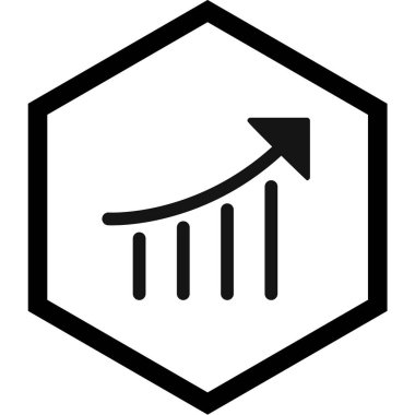 grafik çizgisi vektör simgesi