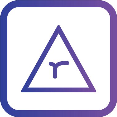 Yol simgesi, vektör illüstrasyonu