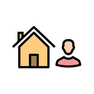 ev işareti simgesi, vektör illüstrasyonu