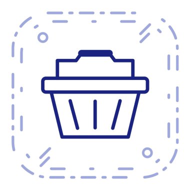 Alışveriş arabası vektör simgesi