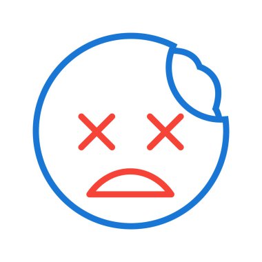 Zombi Emoji Simgesi Moda Tarzı İzole Arkaplan