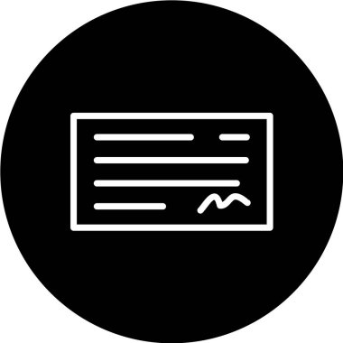 belge simgesi vektör illüstrasyonu