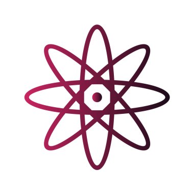 atom simgesi vektör illüstrasyonu