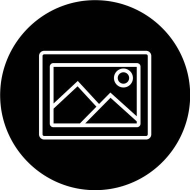 minimalist vektör illüstrasyonu, uygulama simgesi