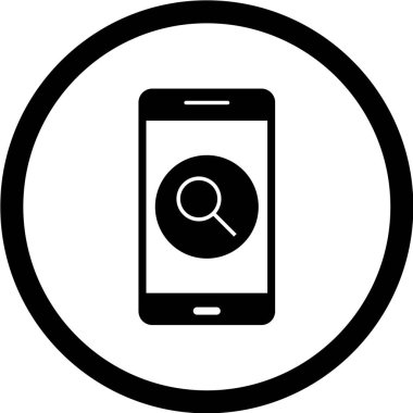 Modern telefon simgesinin vektör illüstrasyonu 