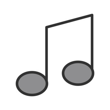 trend biçimi izole edilmiş arkaplanda müzik notası simgesi