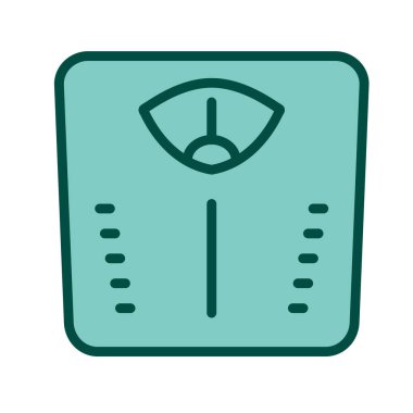 Moda Biçimli Ayrı Arkaplanda Ağırlık Makinesi Simgesi