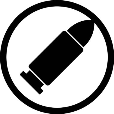 Modern b 'nin vektör illüstrasyonu simge tabancasından yoksun