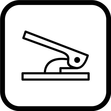  Delik Yumruklayıcı Simgesi Moda Biçimli İzole Arkaplan 