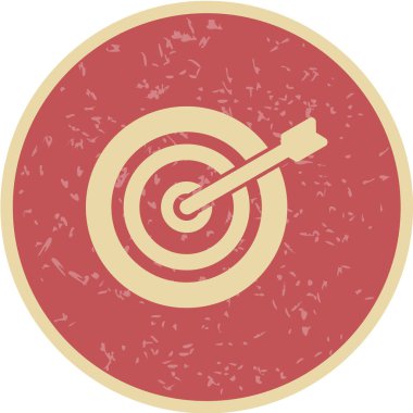 Hedef simgenin vektör illüstrasyonu