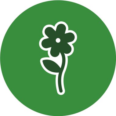 çiçek simgesi vektör illüstrasyonu