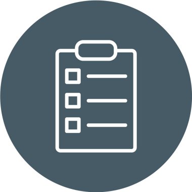 Simge vektör illüstrasyonunu listele