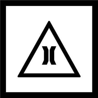 Yol simgesi, vektör illüstrasyonu