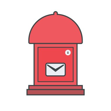 posta simgesi. düz tasarım biçimi