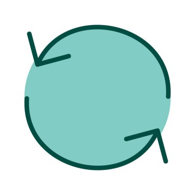 Simgeyi Moda Biçiminde Tecrit Edilmiş Arkaplanda Yeniden Yükle