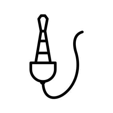 Modern b 'nin vektör illüstrasyonu simge vinçten yoksun