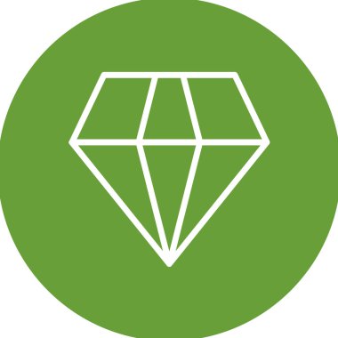 Elmas simgesinin vektör illüstrasyonu