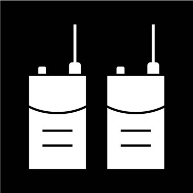telsiz sesli vektör illüstrasyonu, basit simge