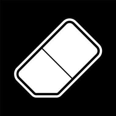 Silgi Simgesi Moda Biçiminde İzole Arkaplan 