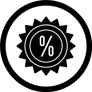 Siyah çemberli indirimli etiket