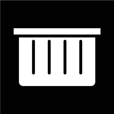 Modern b çöp ikonunun vektör illüstrasyonu