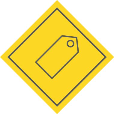 Bir fiyat etiketinin varışı için bir etiketin vektör illüstrasyonu