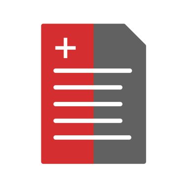 Belgenin düz simgesi, vektör illüstrasyonu