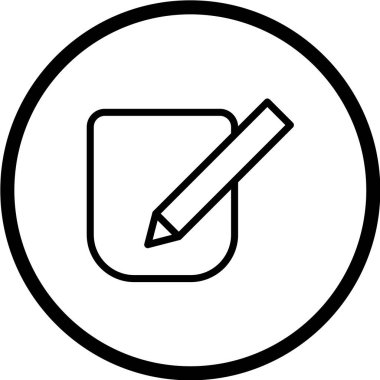 kalem simgesi vektör illüstrasyonu