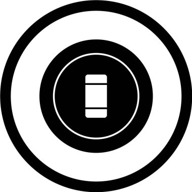 Yuvarlak dairenin vektör simgesi