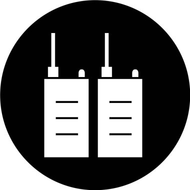 Walkie talkie simge vektör çizim