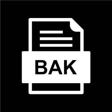 dosya biçimi simgesi, vektör illüstrasyonu