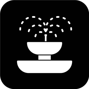 fıskiye ağ simgesi vektör illüstrasyonu 