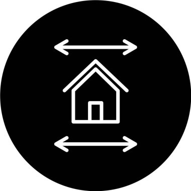 Ev simgesinin vektör illüstrasyonu