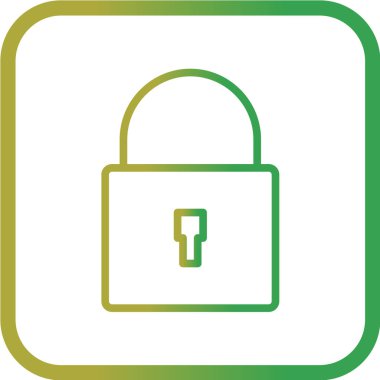 Modern b 'nin vektör illüstrasyonu simge kilidinden yoksun