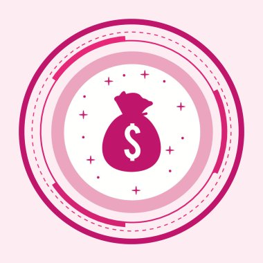  Moda Biçiminde Çuval Simgesi İzole Arkaplan