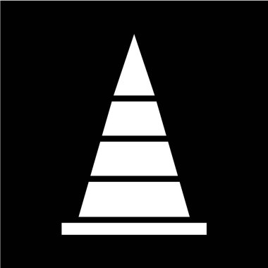 Tek izole yol simgesinin vektör illüstrasyonu