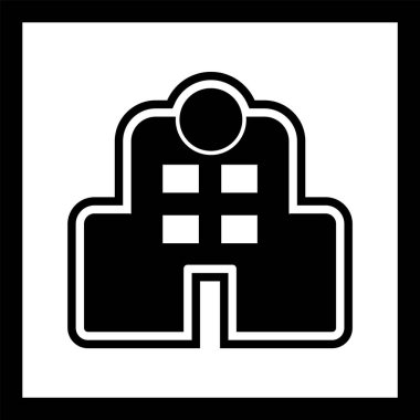 Hastane Simgesi Moda Biçiminde İzole Arkaplan