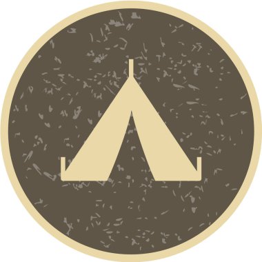 Vektör illüstrasyon simgesi, çadır